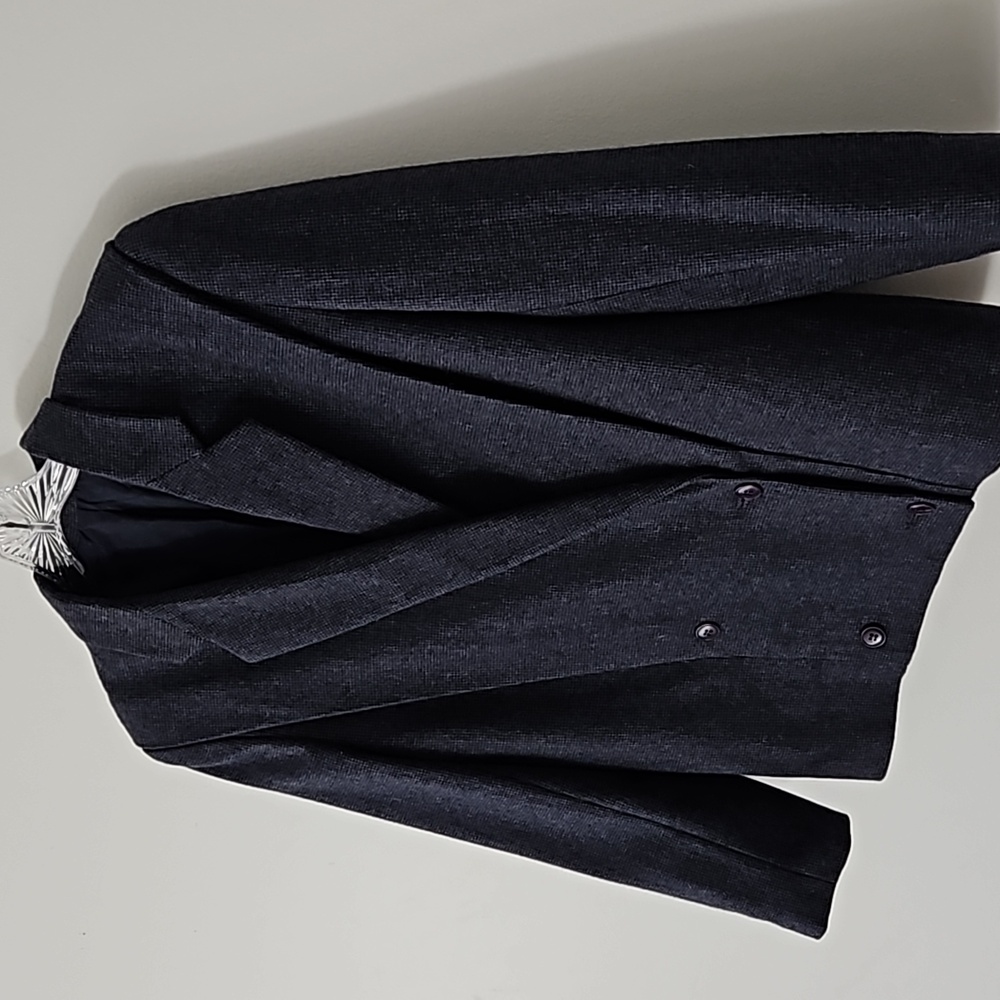 Diane VonFurstenberg double-breasted wool-blend blazer jacket size 6 - Picture 2 of 10